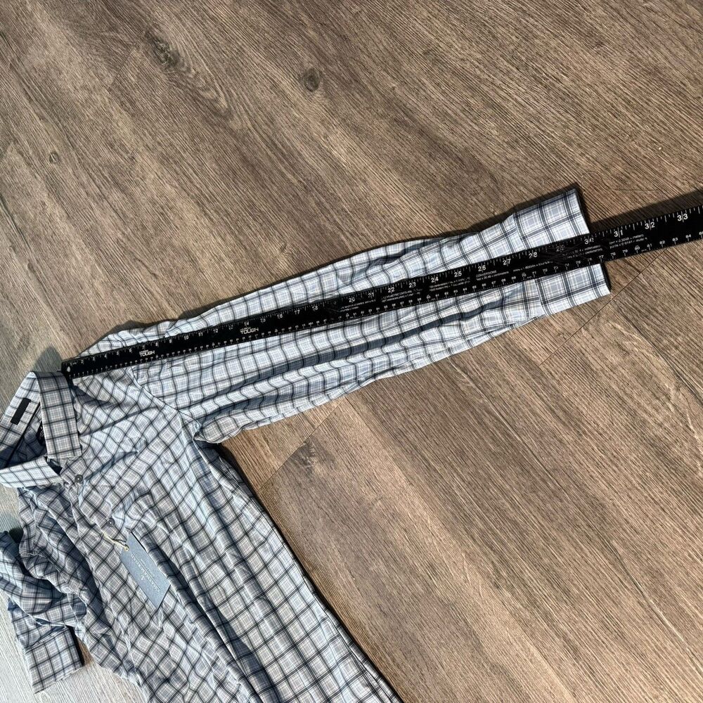 Chatham Road Collection Long Sleeve Button Down Casual Blue Gray Plaid NWT Small - Picture 8 of 10